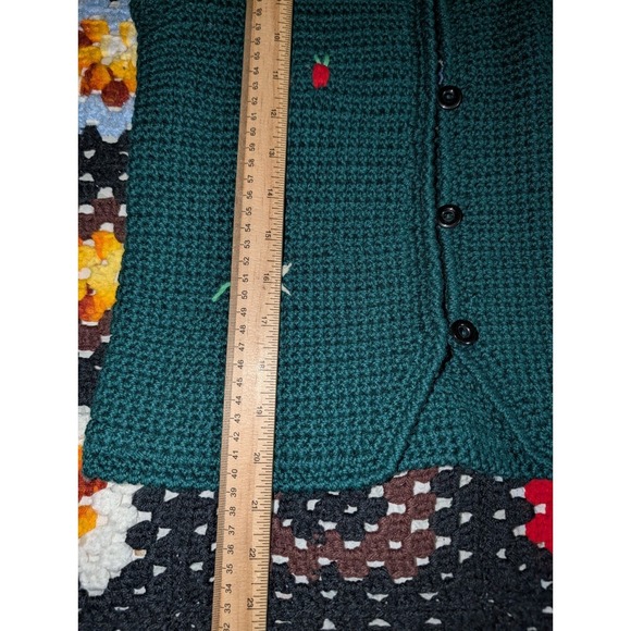 Vintage Winkelman's Knit Wool Vest Women's XS Green Made In Italy - Picture 4 of 9